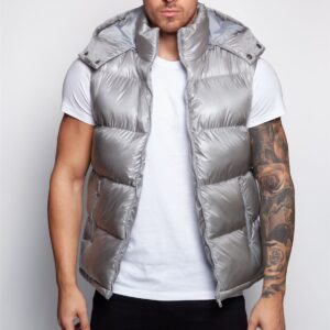 Shiny Hooded Gilet