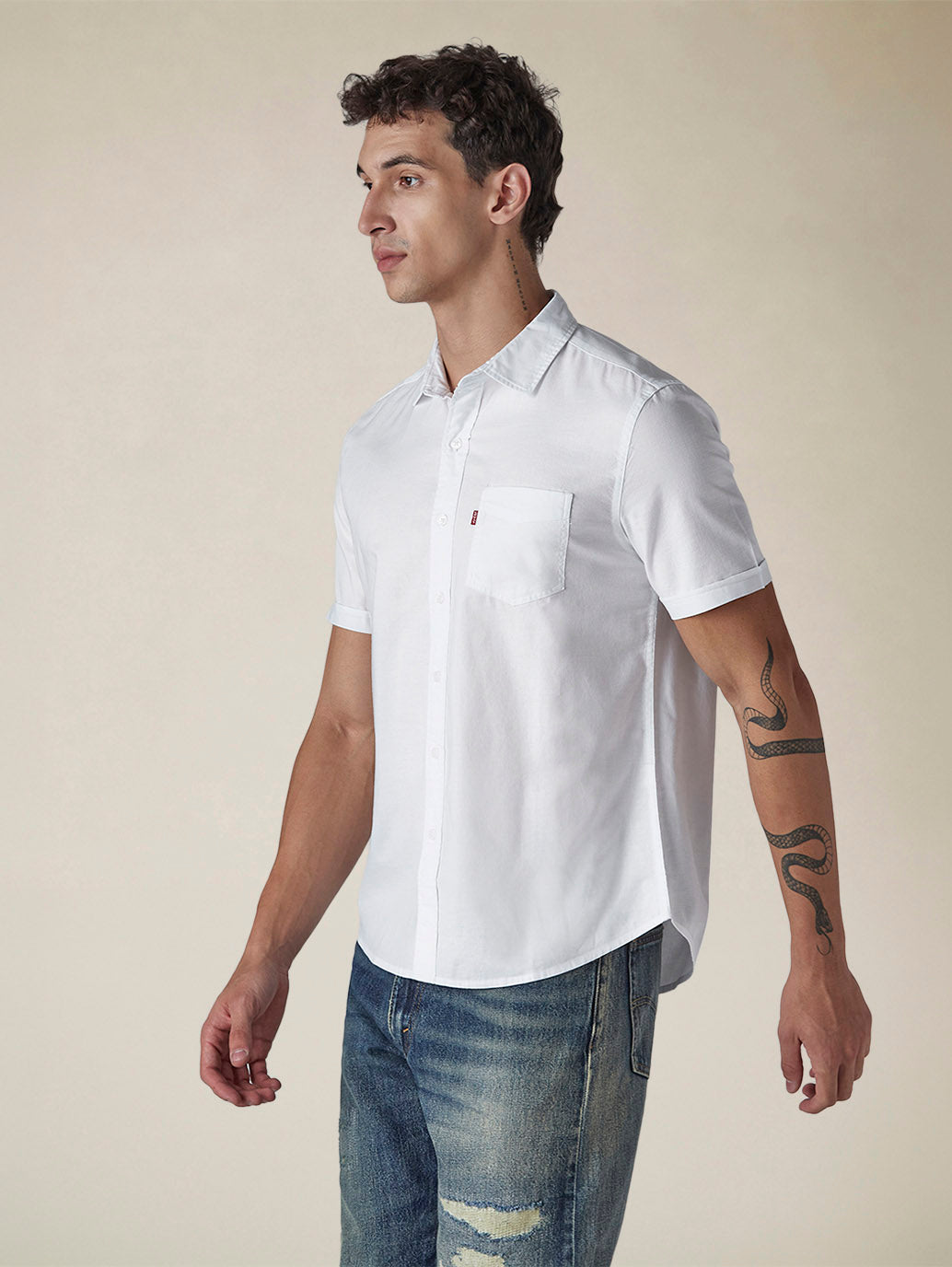 Men's Solid Button Down Collar Slim Fit Oxford Shirt - 图片 6